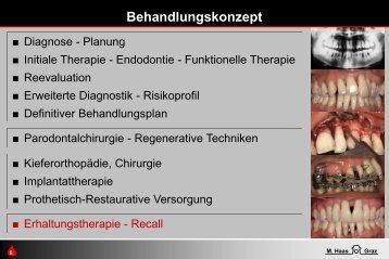 Erhaltungstherapie - Recall - Dentalhygieneschule Graz