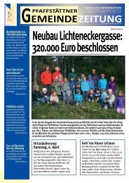 Gemeindezeitung MÃ¤rz 2013 - PfaffstÃ¤tten