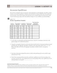 Worksheet on Keynesian Equilibrium - Rasco.name