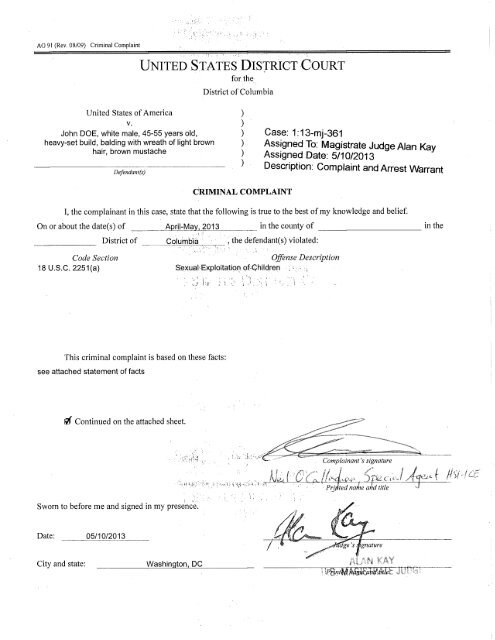 Criminal Complaint - GovDelivery