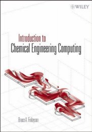 Introduction to chemical engineering computing - ISWU