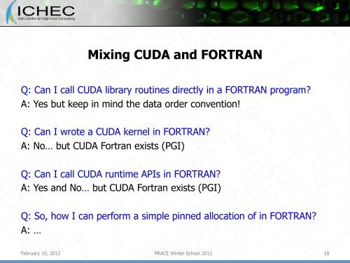 CUDA Libraries and MPI+OpenMP+CUDA - Prace Training Portal