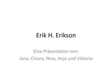 Erik H. Erikson - Ploecher.de