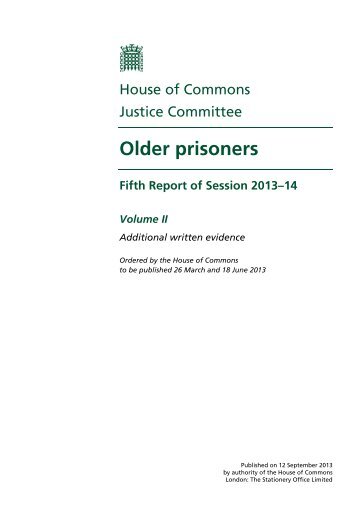 Older prisoners - Social Welfare Portal
