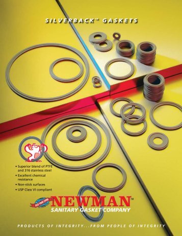 SILVERBACK â¢ GASKETS - Newman Sanitary Gasket Company