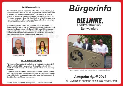 7. Ausgabe der Broschüre - DIE LINKE Schweinfurt