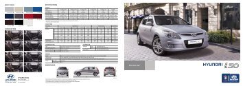 body color interior trim specifications dimensions - HYUNDAI Motor ...