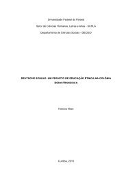 Monografia - Setor de CiÃªncias Humanas UFPR - Universidade ...