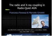 The radio and X-ray coupling in Radio-Quiet AGN - Accretion and ...