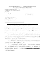 Motion for Rehearing or Stay Pending Appeal - Stopa Law Firm