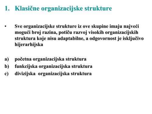 Organizacija, organiziranje, vrste organizacijskih ... - LUMENS