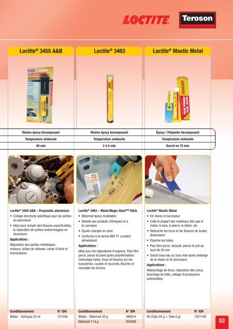 Solutions pour la rÃ©paration et la maintenance de vÃ©hicules - Loctite