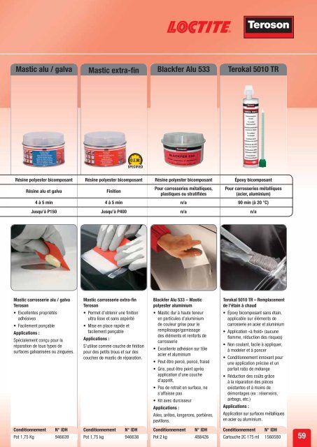 Solutions pour la rÃ©paration et la maintenance de vÃ©hicules - Loctite