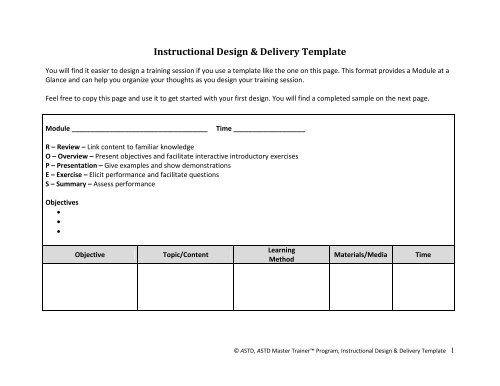 ASTD Access Document