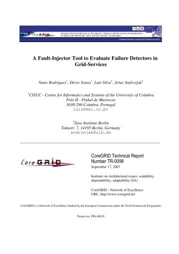 A Fault-Injector Tool to Evaluate Failure Detectors in ... - CiteSeerX