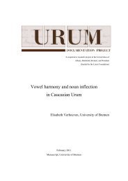 Vowel harmony and noun inflection in Caucasian Urum