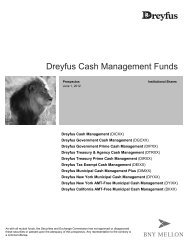 Dreyfus Cash Management Funds - CME Group