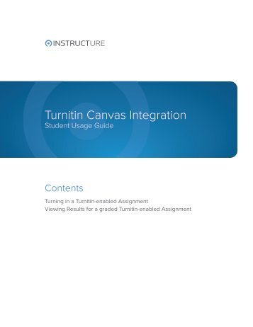 Canvas-Turnitin Student Manual