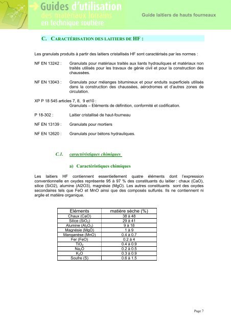 Guide laitiers hauts fourneaux - Le CETE de l'Est