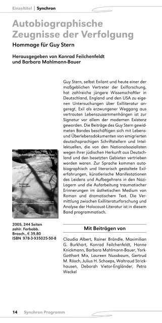 Untitled - Synchron Wissenschaftsverlag der Autoren