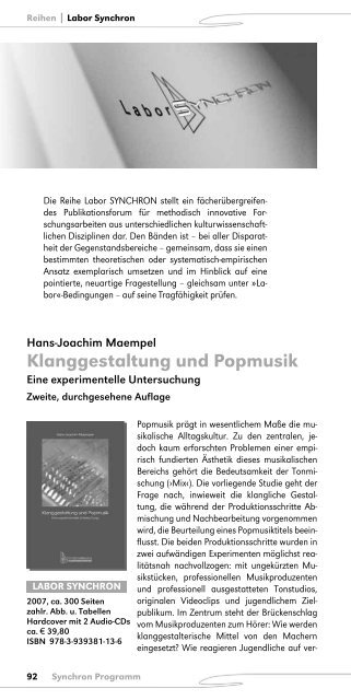 Untitled - Synchron Wissenschaftsverlag der Autoren