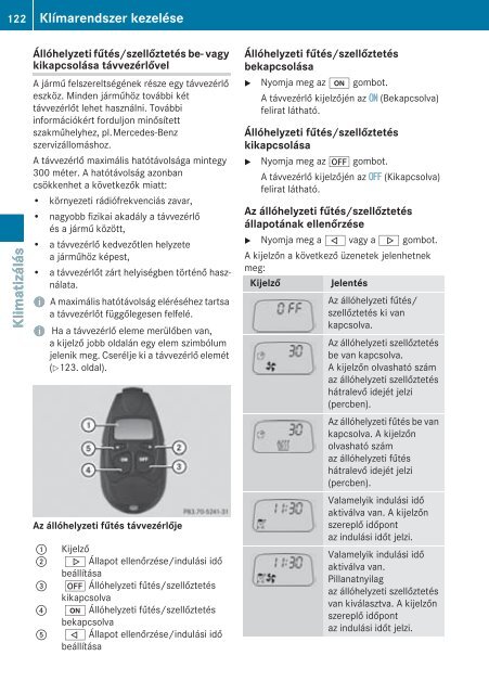 KezelÃ©si ÃºtmutatÃ³ - Mercedes-Benz MagyarorszÃ¡g