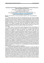 Evaluation environnementale comparative du bobinage des ... - avniR