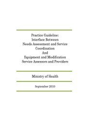 Practice Guideline - Disability Funding Information