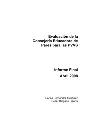 EvaluaciÃ³n de la ConsejerÃ­a Educadora de Pares para las PVVS ...