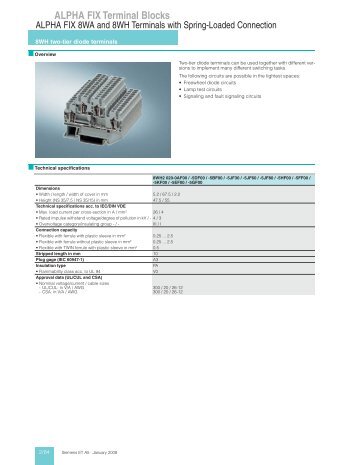 8WH two-tier diode terminals - Siemens