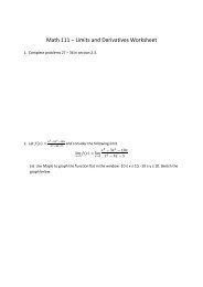 Math 229 Summation Worksheet