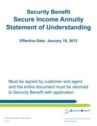 Secure Income Annuity Statement of Understanding - Total Value ...