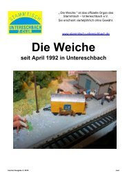 Die Weiche - vom Stammtisch-Untereschbach