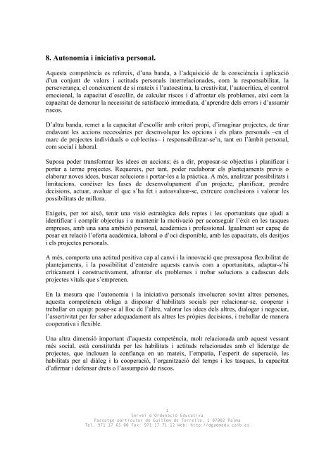 Annex I - CompetÃ¨ncia autonomia personal (Pdf)