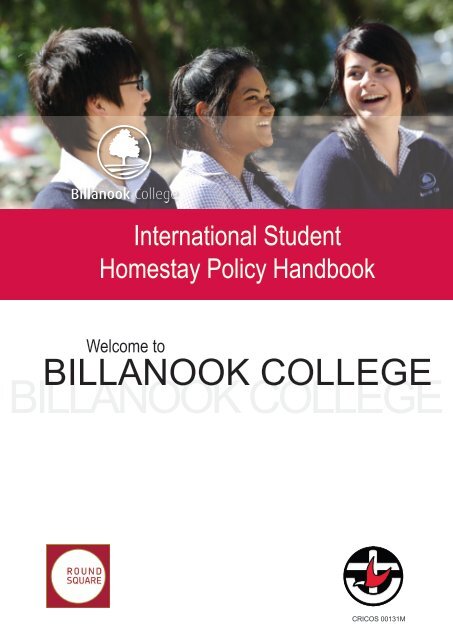 to download our Homestay Information Booklet - Billanook College