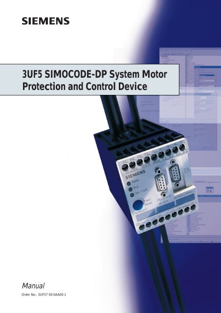 3UF5 SIMOCODE-DP System Motor Protection and Control Device