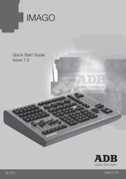 Quick Start Guide - ADB Lighting Technologies