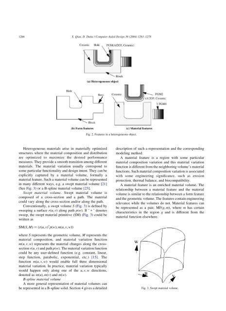 Feature-based design for heterogeneous objects - Mechanical ...