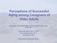 Perceptions of Successful Aging among Caregivers of Older Adults