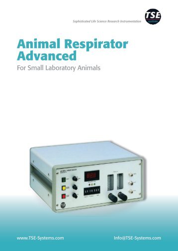 Animal Respirator âAdvancedâ - TSE Systems