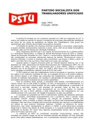 PARTIDO SOCIALISTA DOS TRABALHADORES UNIFICADO - IFCS