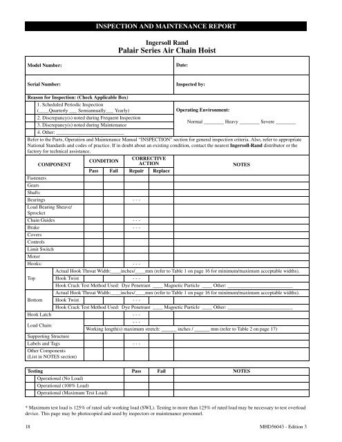 Palair Plus - Ingersoll Rand Industrial Technologies On-line ...