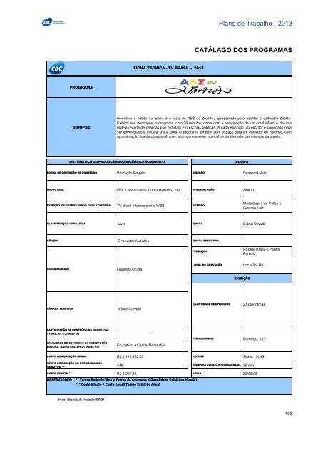 Plano de Trabalho - Conselho Curador - EBC