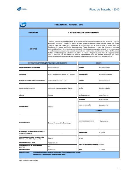 Plano de Trabalho - Conselho Curador - EBC