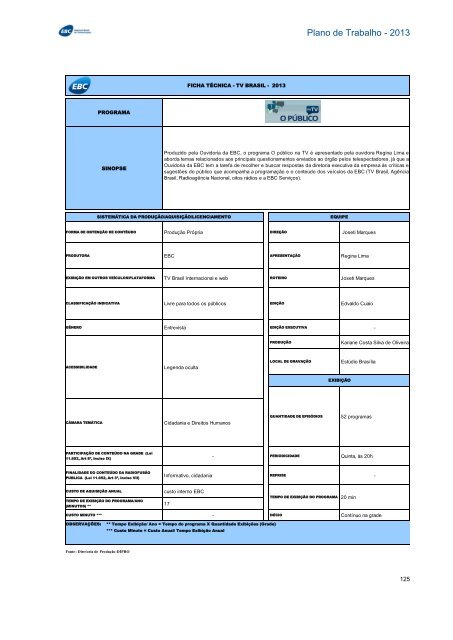 Plano de Trabalho - Conselho Curador - EBC