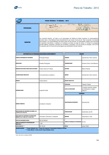 Plano de Trabalho - Conselho Curador - EBC