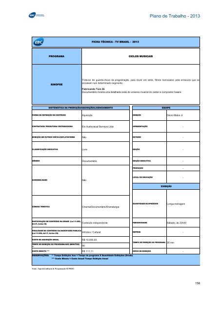 Plano de Trabalho - Conselho Curador - EBC