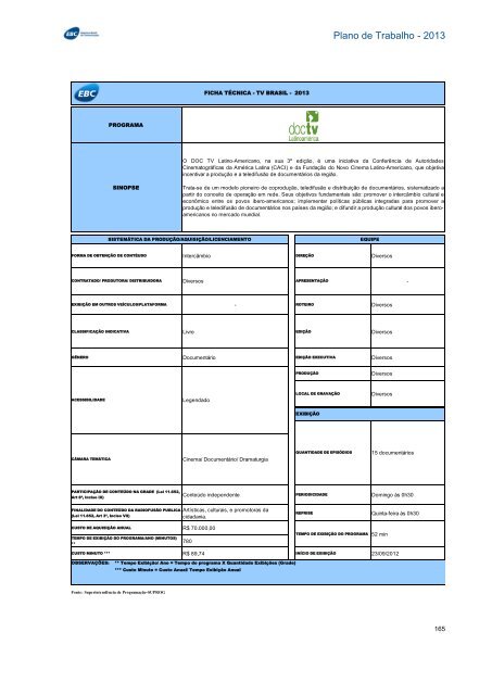 Plano de Trabalho - Conselho Curador - EBC