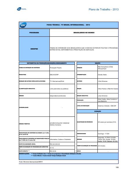 Plano de Trabalho - Conselho Curador - EBC