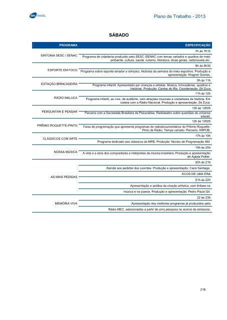 Plano de Trabalho - Conselho Curador - EBC